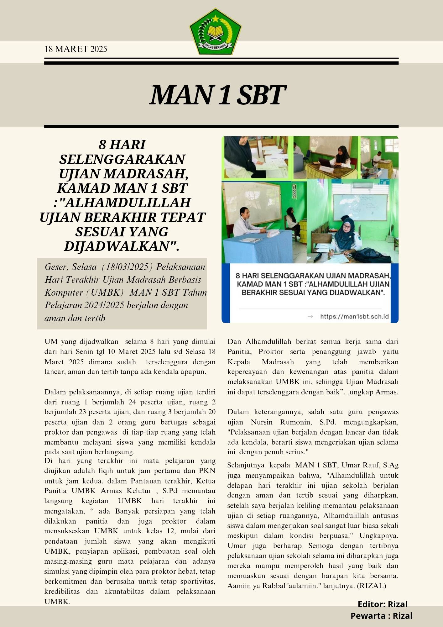 Hari Terakhir UMBK 2025